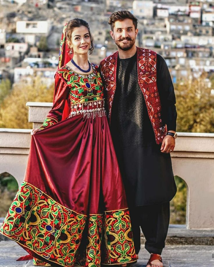 Afghan Couple Dresses