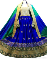 Hand Embroidered Traditional Afghan Bridal Dress