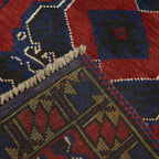 Afghan Islamic Rug Prayer Piece 4.8x3 ft