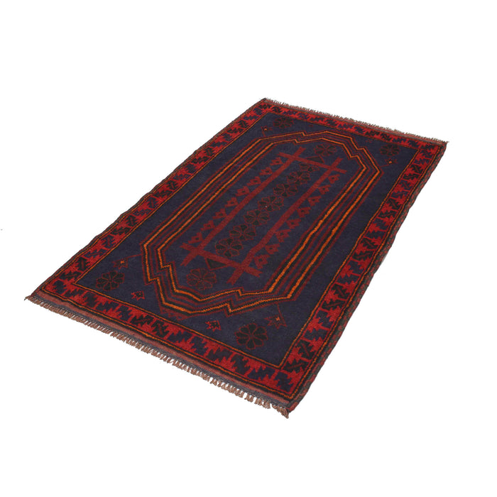 Prayer Rug Afghan Work 4.9x3.1 ft