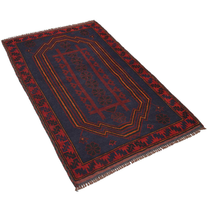 Prayer Rug Afghan Work 4.9x3.1 ft