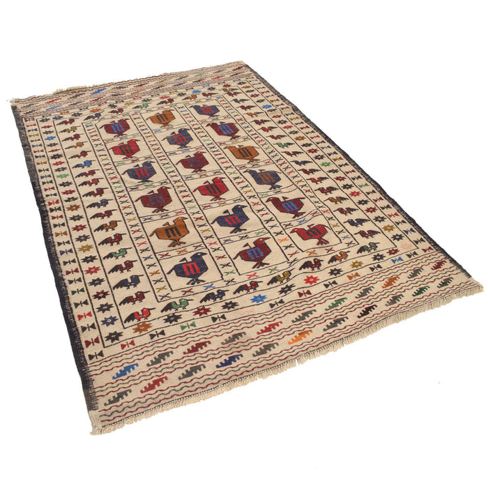 hand knotted kilims, Afghan cultural rugs, 