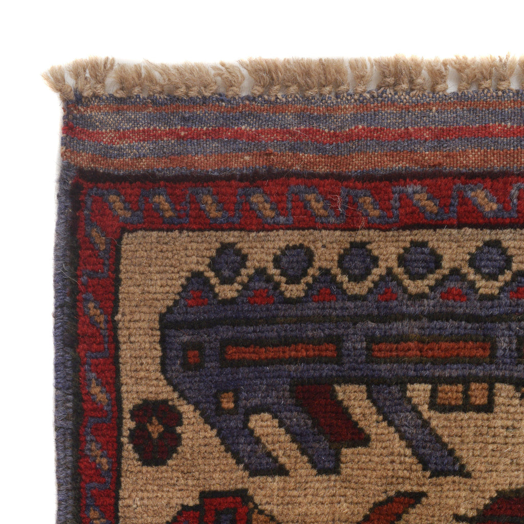 Tribal Weapons Battle Story Carpet 4.5x3.1 ft