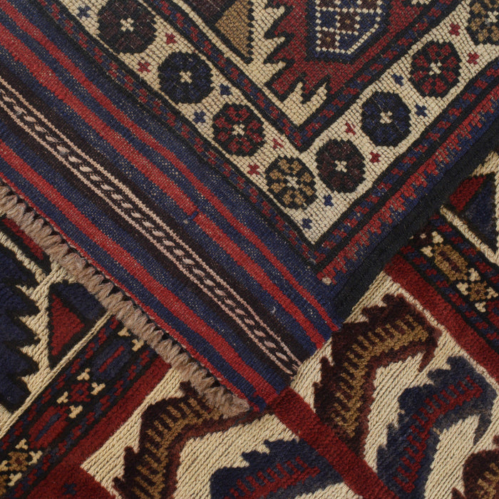 Afghan rug, Baloch rug, Gul Barjasta, 