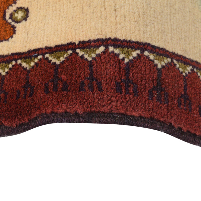 Handwoven Afghan War Weapons Rug 4x2.6 ft