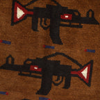 Authentic Afghan War AK-47 Rug 4.7x3.2 ft