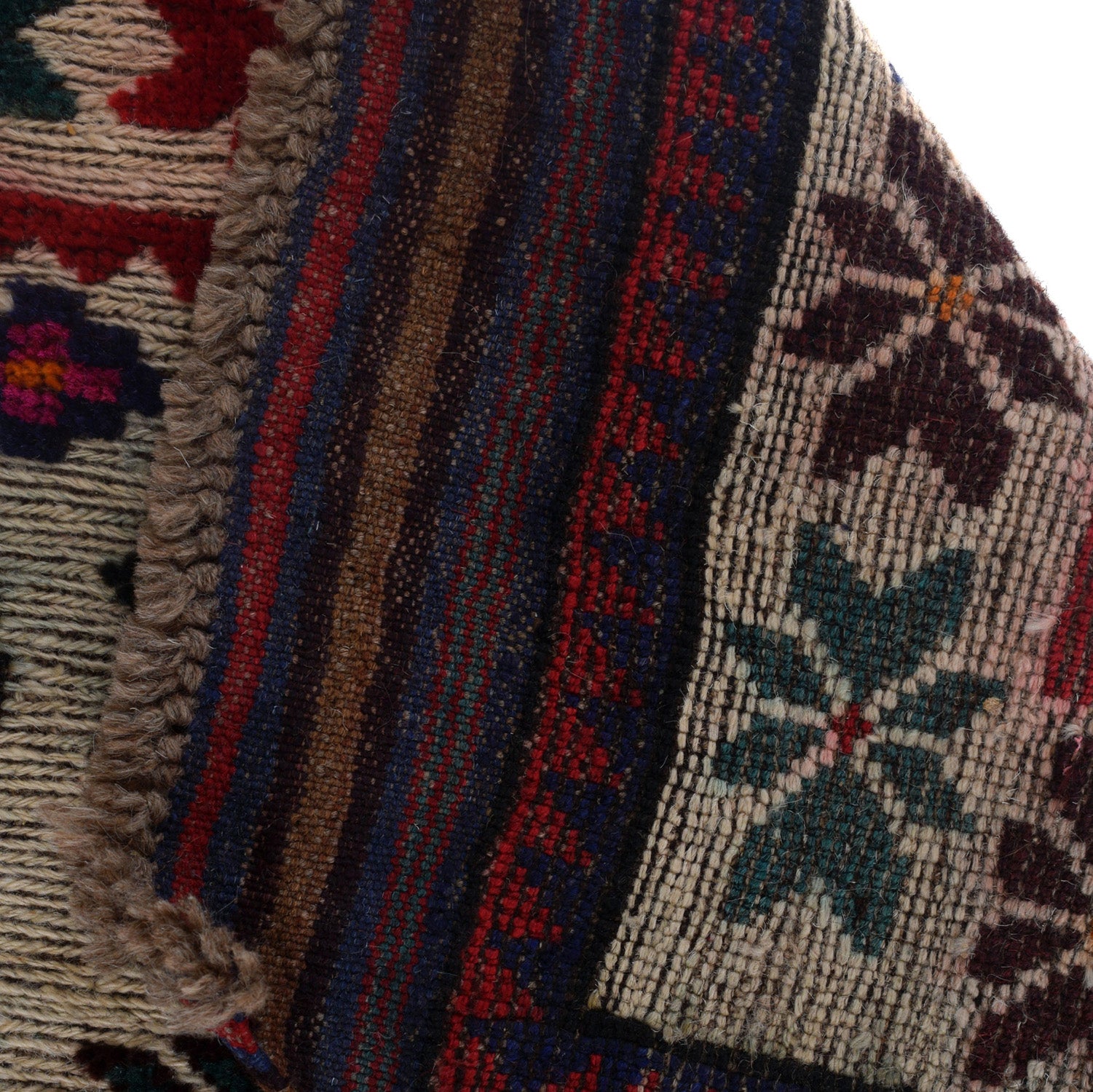 Handmade Afghan Weapons Rug 4.4x2.6 ft