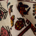 Cultural Storytelling Weapons Carpet 4.2x2.5 ft