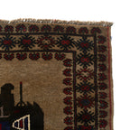 Handwoven Afghan War Scene Rug 8.7x6.4 ft