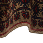 Handwoven Afghan War Scene Rug 8.7x6.4 ft