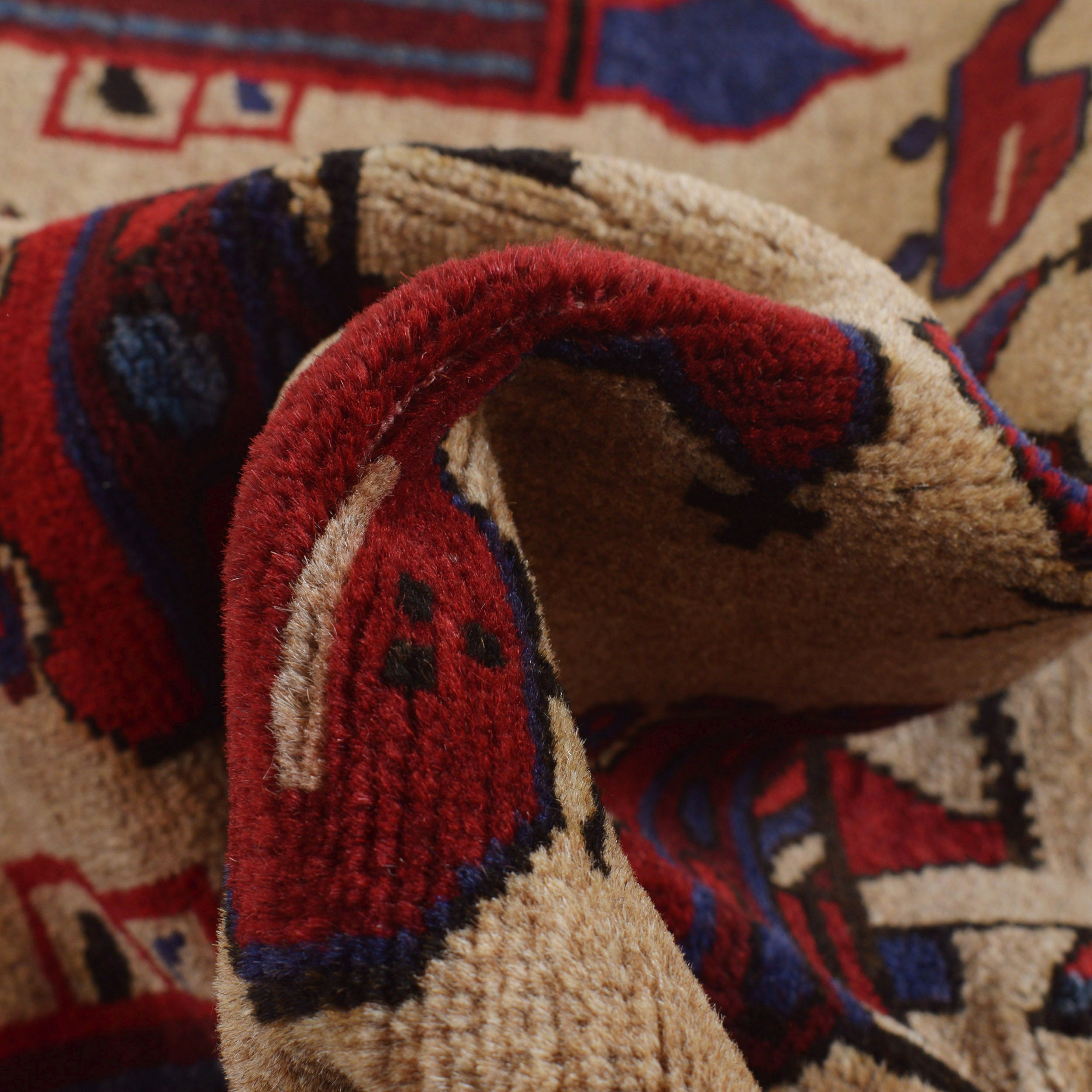 Cultural Storytelling Weapons Carpet 4.5x2.9 ft