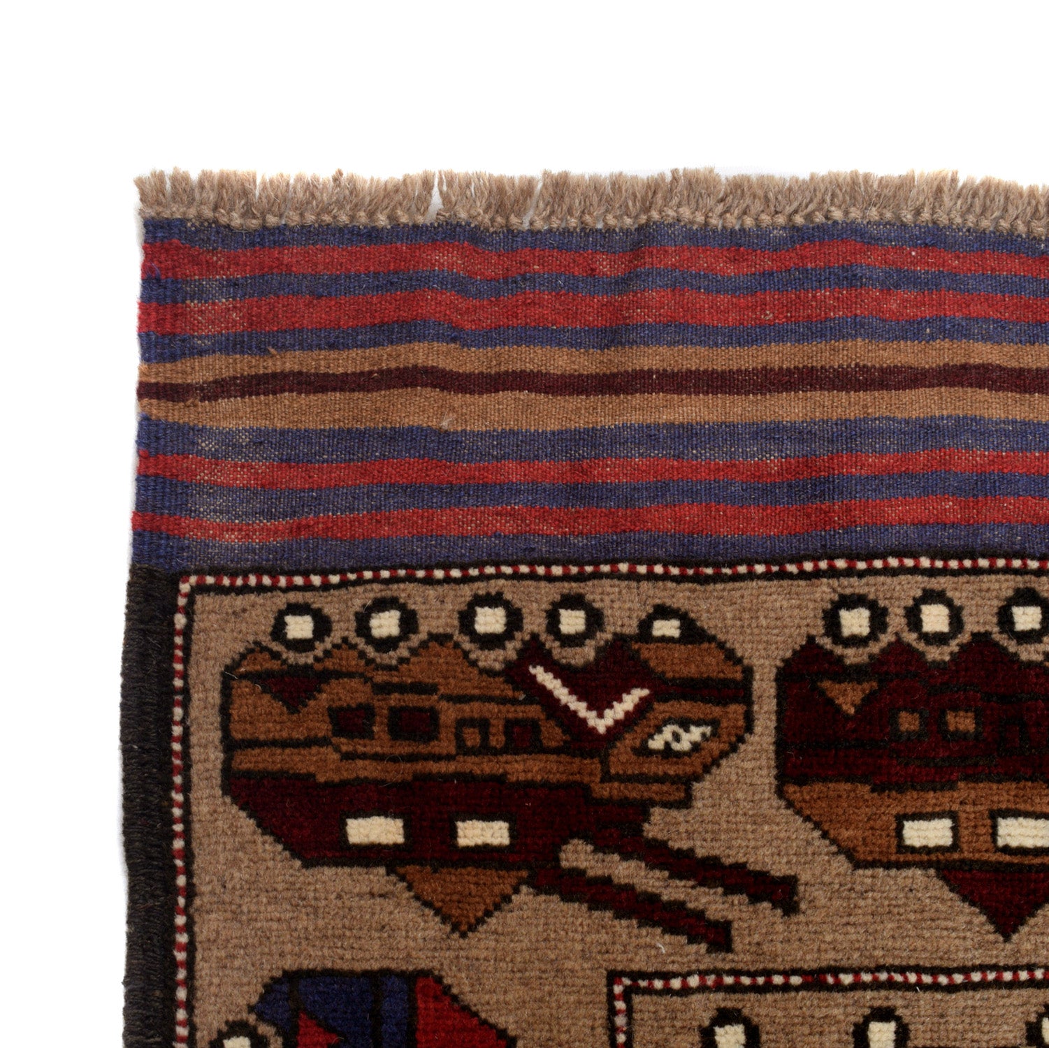 Handcrafted Tribal War Weapons Carpet 6.3x3.9 ft