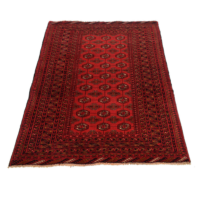 traditional Afghan rug, wool rug handcrafted, 