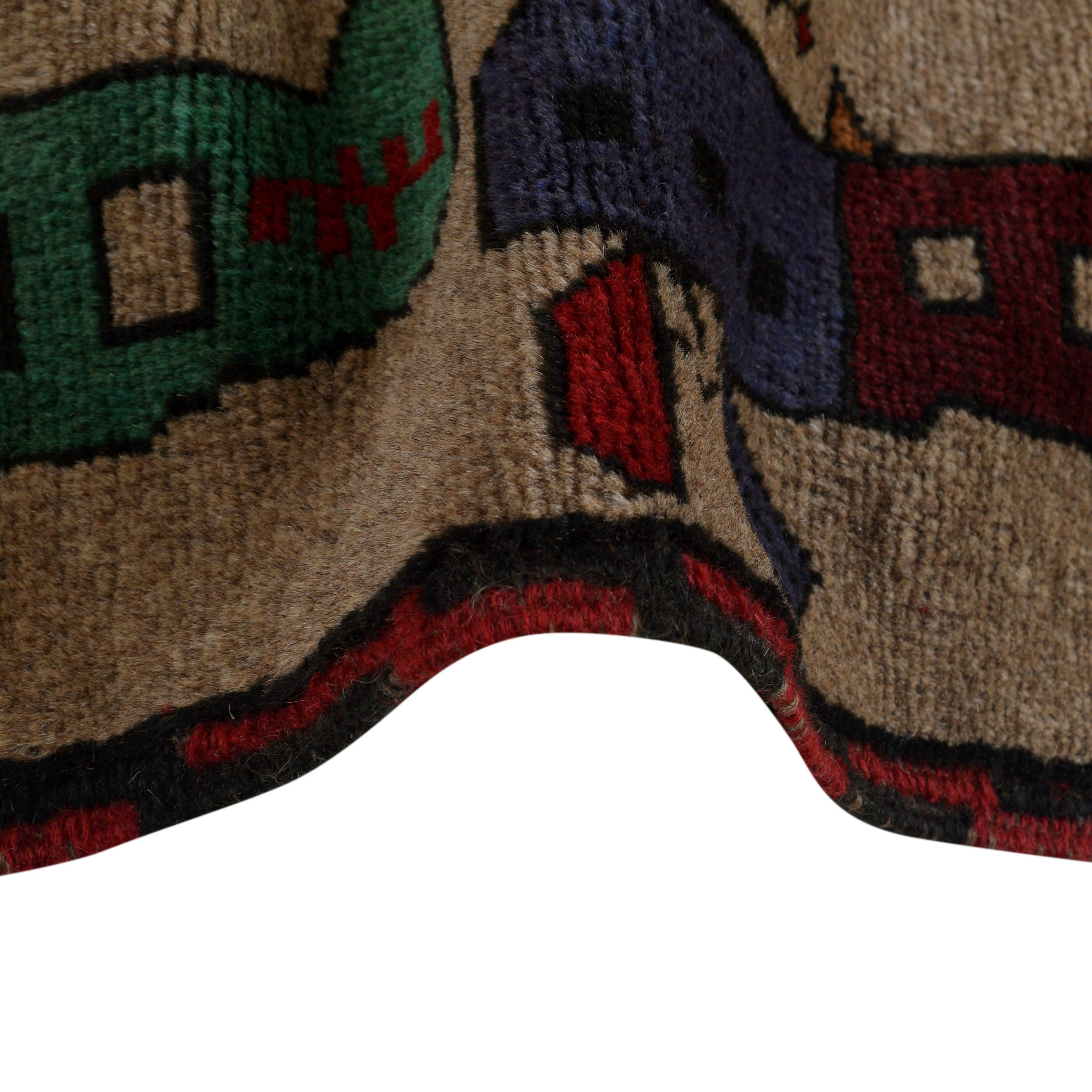 Afghan War Helicopter Tanks Motif Rug 5.5x4.2 ft