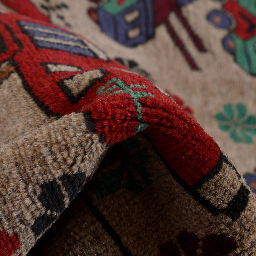 Afghan War Helicopter Tanks Motif Rug 5.5x4.2 ft