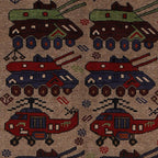 Heritage Afghan War Tanks Rug 6.2x4.3 ft
