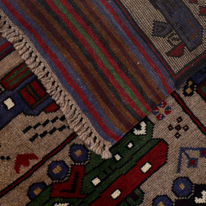 Afghan War Helicopter Story Rug 6.1x4.3 ft