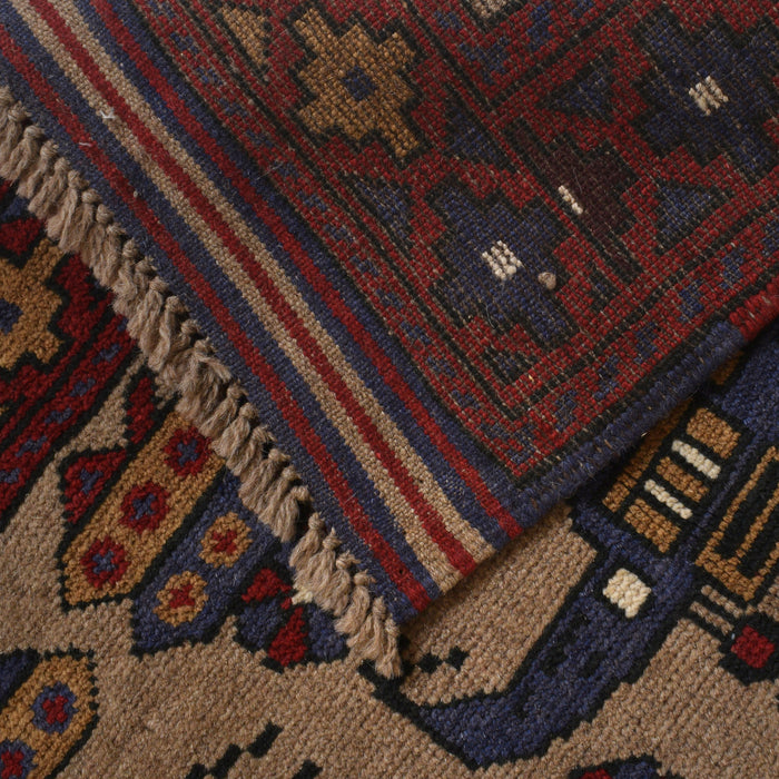 Vintage Afghan War Helicopter Carpet 4.5x3 ft