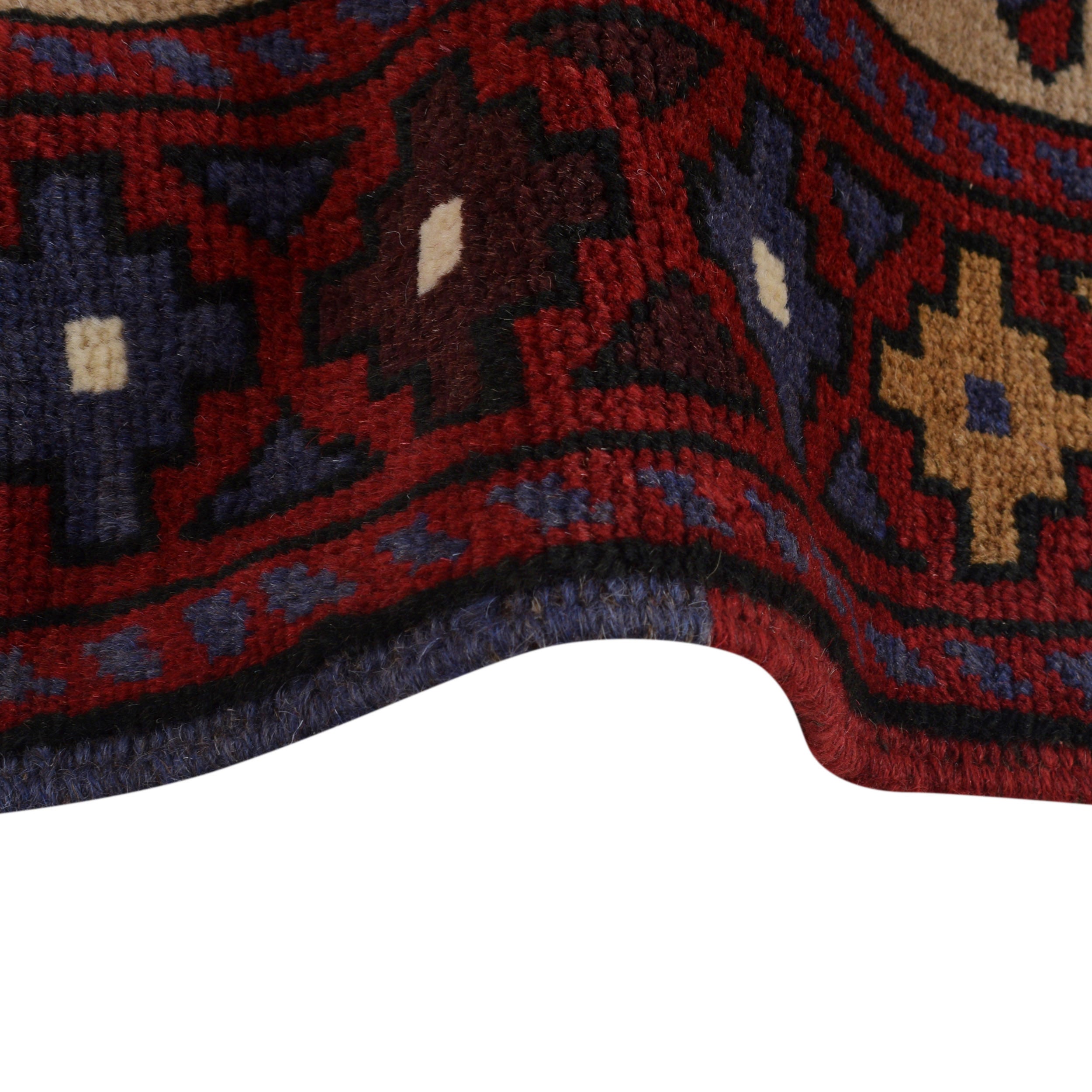 Vintage Afghan War Helicopter Carpet 4.5x3 ft