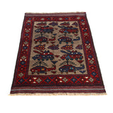 Handwoven Tribal War Helicopter Tanks Rug 4.5x3.1 ft
