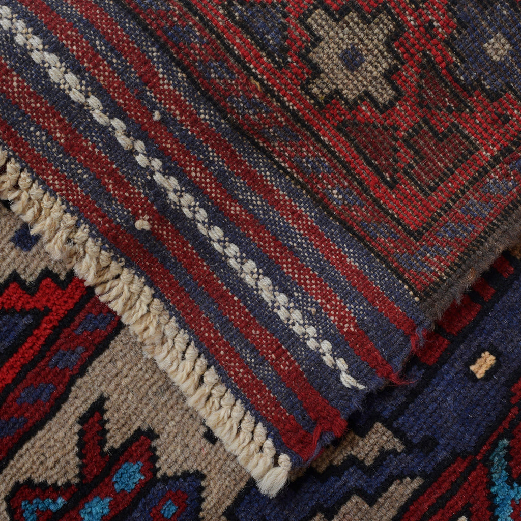 Handwoven Tribal War Helicopter Tanks Rug 4.5x3.1 ft