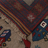 Afghan War Helicopter Story Rug 4.7x3.2 ft