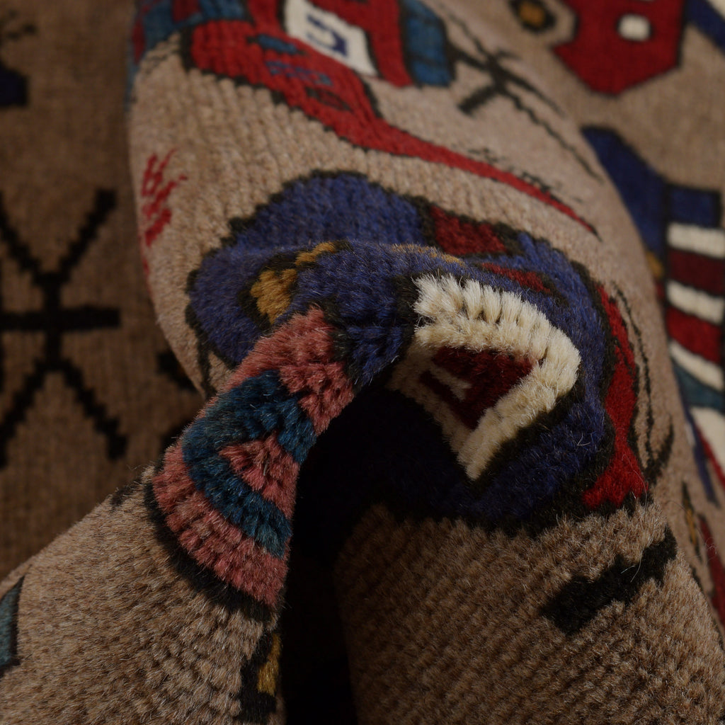 Afghan War Helicopter Story Rug 4.7x3.2 ft