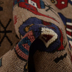 Afghan War Helicopter Story Rug 4.7x3.2 ft