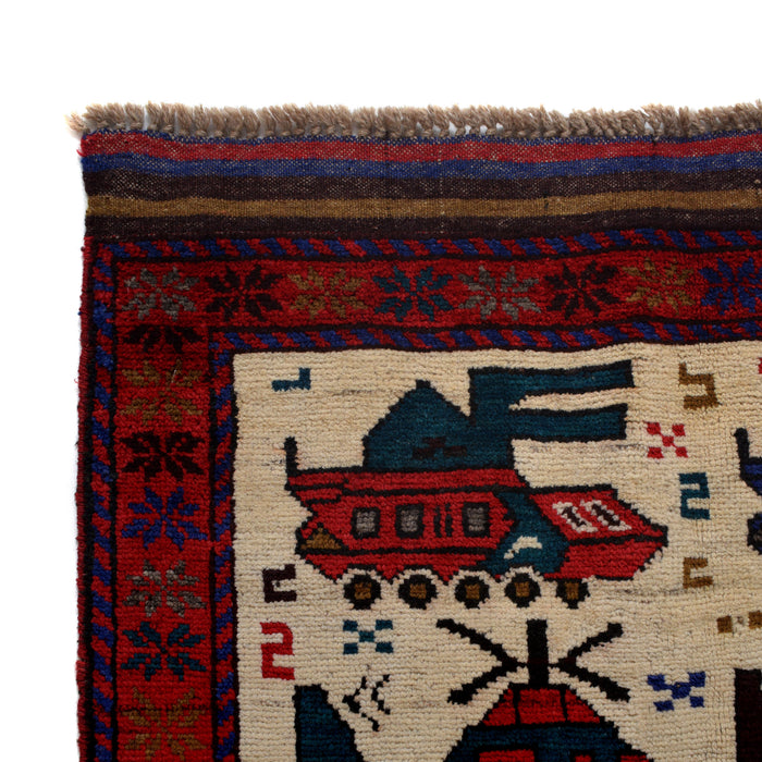 Artisan Crafted War Helicopters Rug 4.8x3.6 ft