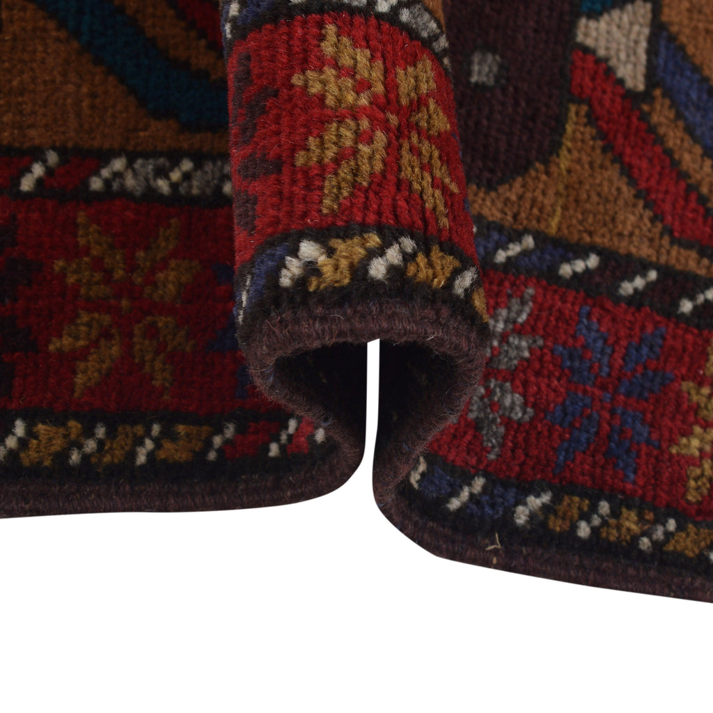 Afghan Cultural Helicopter Motif Rug 4.3x3.1 ft