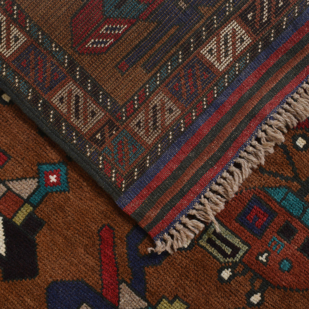 Unique Tribal War Tank Carpet 4.8x3.3 ft