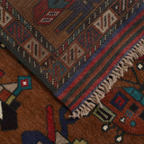 Unique Tribal War Tank Carpet 4.8x3.3 ft