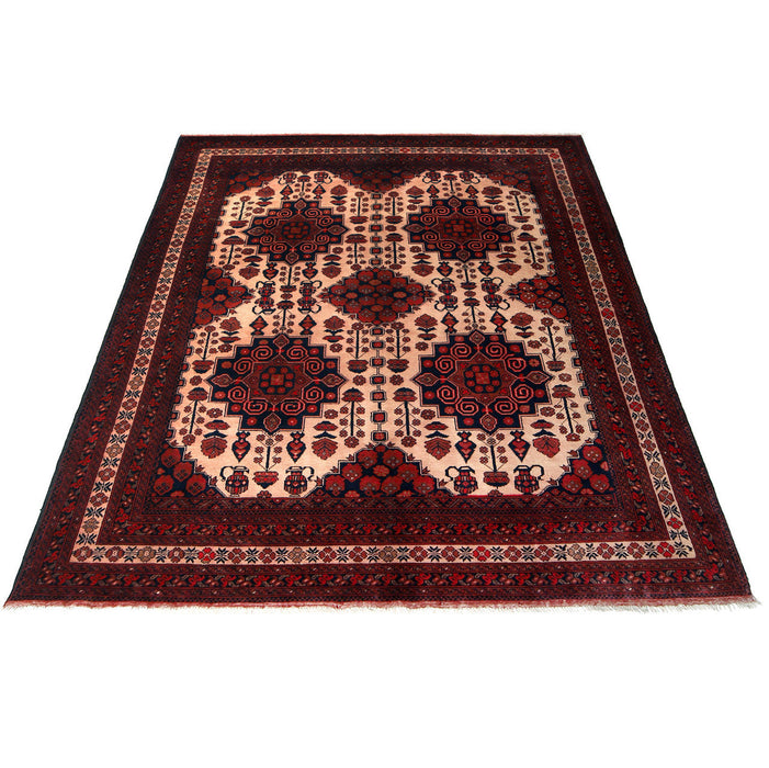 Luxury Hand Knotted Rug, High-Quality Afghan Carpet, 