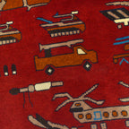 Afghan Russian & Ukrainian War Rug 4.8x3.3 ft