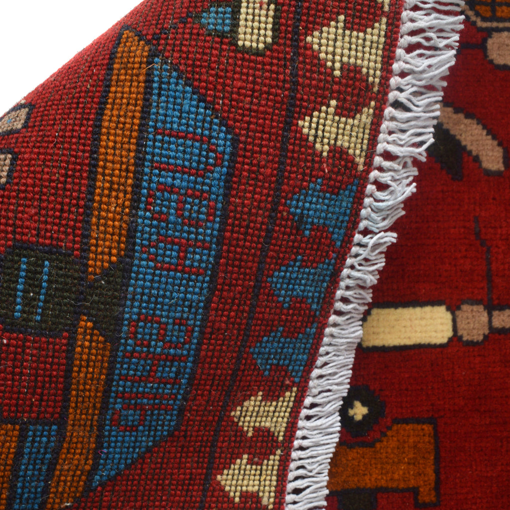 Afghan Russian & Ukrainian War Rug 4.8x3.3 ft