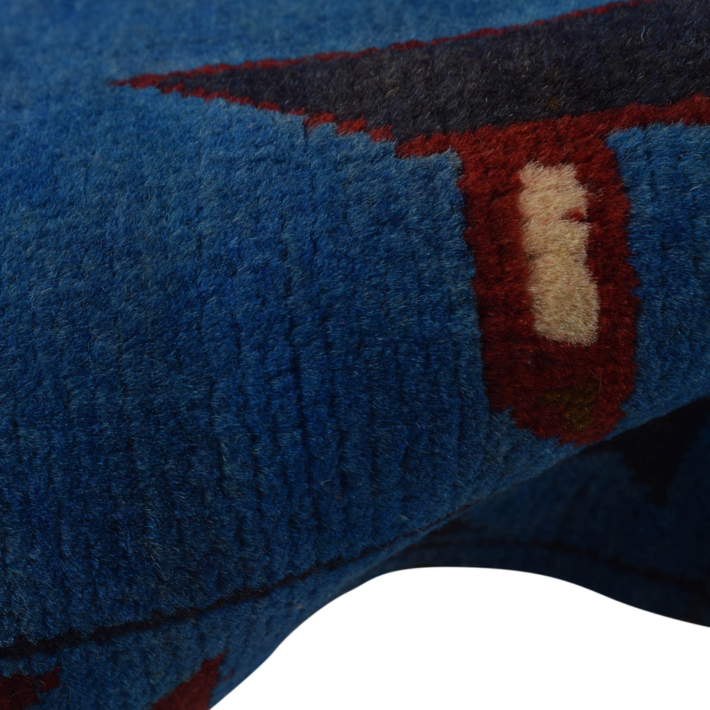 Tribal Storytelling War AK-47 Carpet 5x3.4 ft