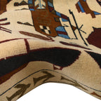 Handwoven Cultural War AK-47 Carpet 4.9x3.3 ft