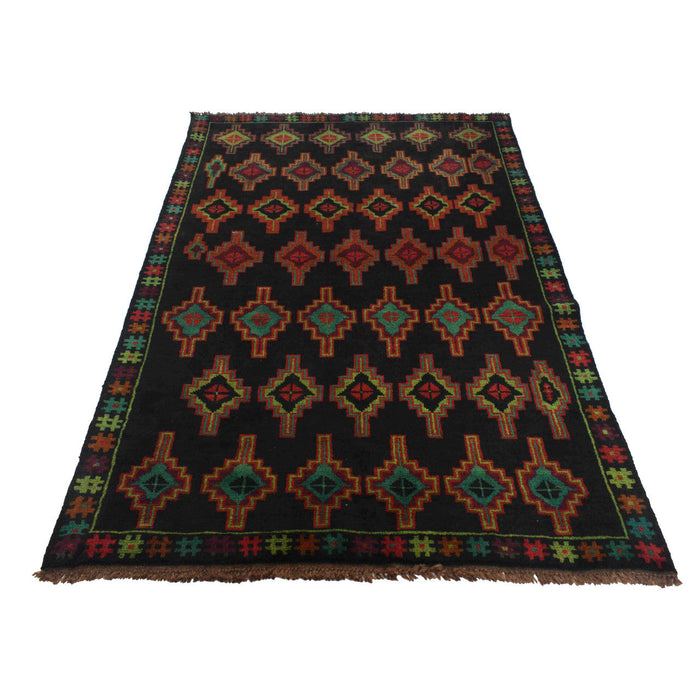 Afghan tribal rug, hand-knotted wool rug, Baloch rug for home décor, 