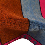 Vintage Afghan Motif War Rug 3.9x2.6 ft