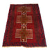 Afghan tribal rug, Baluchi wool carpet, Afghan home decor, 