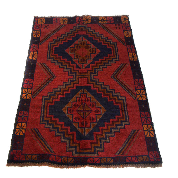 handcrafted Baluchi rug, Afghan tribal rug, Baluchi wool carpet, 