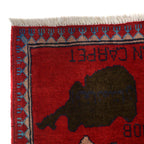 Cultural Storytelling Afghan War Carpet 3.8x2.7 ft