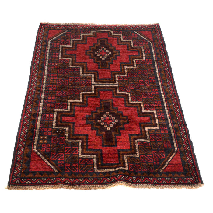 Balochi area rug, Afghan handmade rugs, tribal wool rug, 