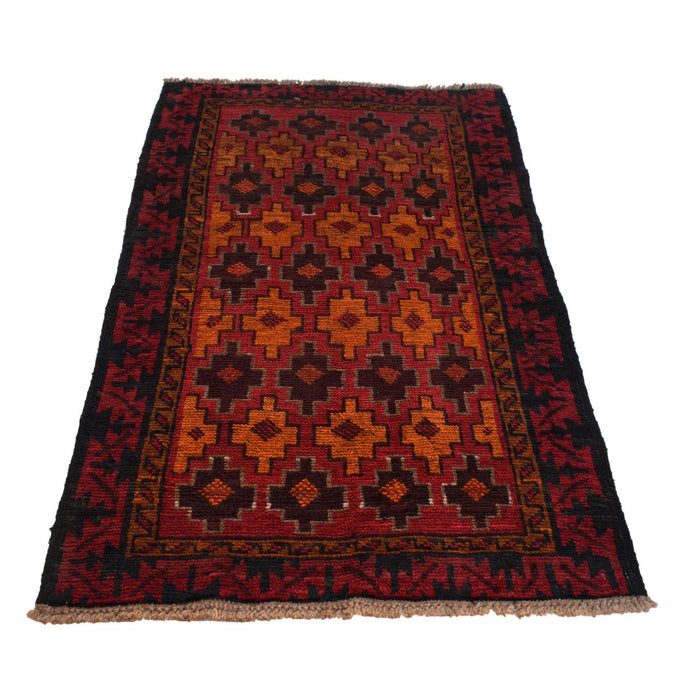 Balochi area rug, Afghan handmade rugs, tribal wool rug, 