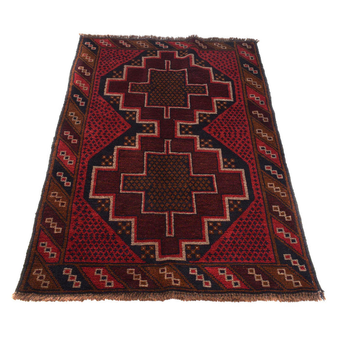 Balochi area rug, Afghan handmade rugs, tribal wool rug, 
