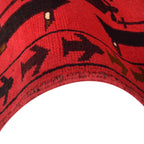 Handmade Afghan War Weapons Rug 4.2x2.6 ft