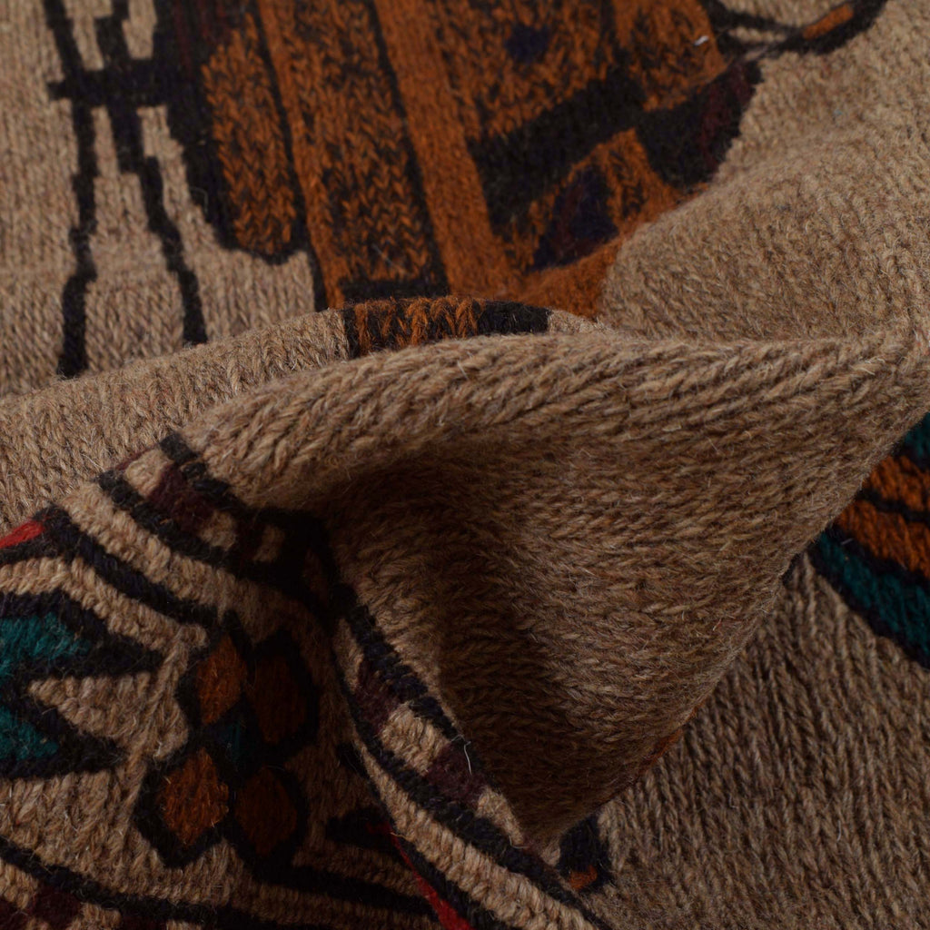 Artisan Handwoven War Helicopter Rug 4.3x3 ft