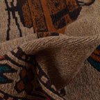 Artisan Handwoven War Helicopter Rug 4.3x3 ft