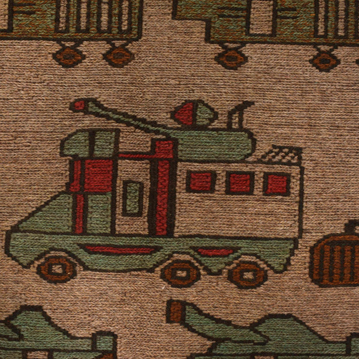 Cultural War Heritage Story Rug 4.7x2.6 ft