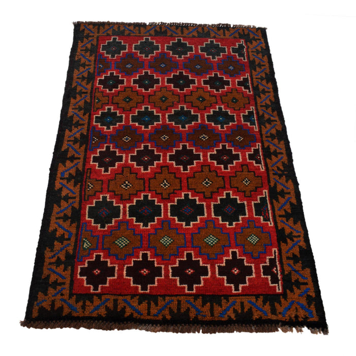authentic Afghan rug, handcrafted wool rug, 